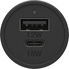 OtterBox USB-C and USB-A Fast Charge Dual Port Car Charger 30W