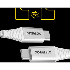 OtterBox Premium Pro Fast Charge USB-C to USB-C Cable (2M) - White