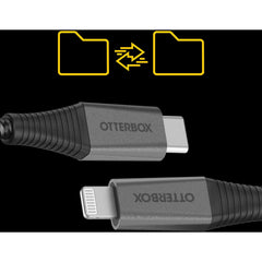 OtterBox Premium Pro Fast Charge Lightning to USB-C Cable 2M - Black