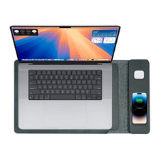 Laser Wireless Charging Laptop Sleeve Up to 16 Inch - Black