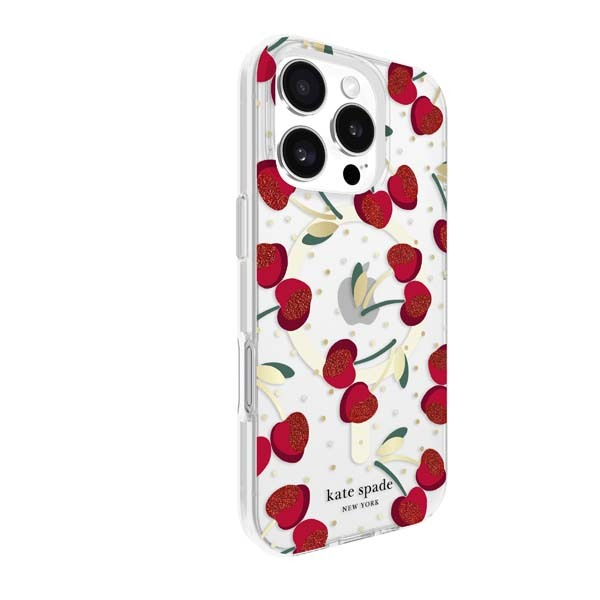 Kate Spade MagSafe Case For iPhone 16 - Cherry Dot