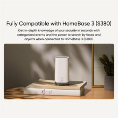 eufy Indoor Cam S350 4K Dual-Camera Pan-Tilt Security Camera - White