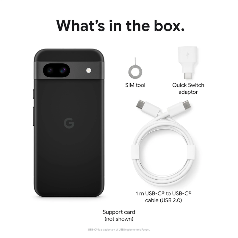 Google Pixel 8a 5G 6.1" Dual Sim 128GB/8GB - Obsidian