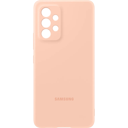 Samsung Silicon Cover For Galaxy A53 5G - Peach