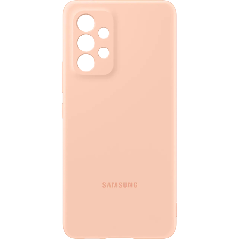 Samsung Silicon Cover For Galaxy A53 5G - Peach