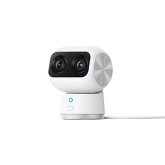 eufy Indoor Cam S350 4K Dual-Camera Pan-Tilt Security Camera - White