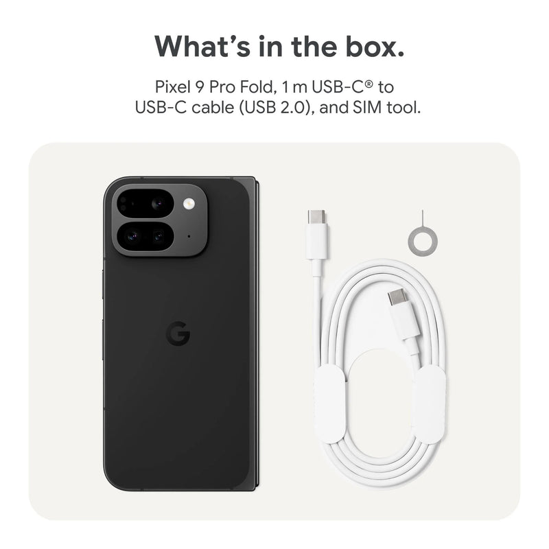 Google Pixel 9 Pro Fold 5G Dual SIM 256GB/16GB 8" - Obsidian Black