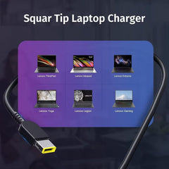 135W Square Tip Laptop Charger for Lenovo Yoga IdeaPad ThinkPad