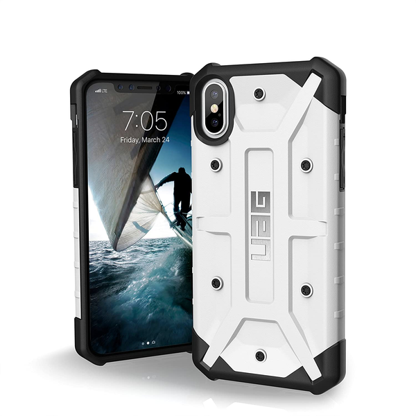 UAG Pathfinder Case For Apple iPhone Xs - White/Silver Logo