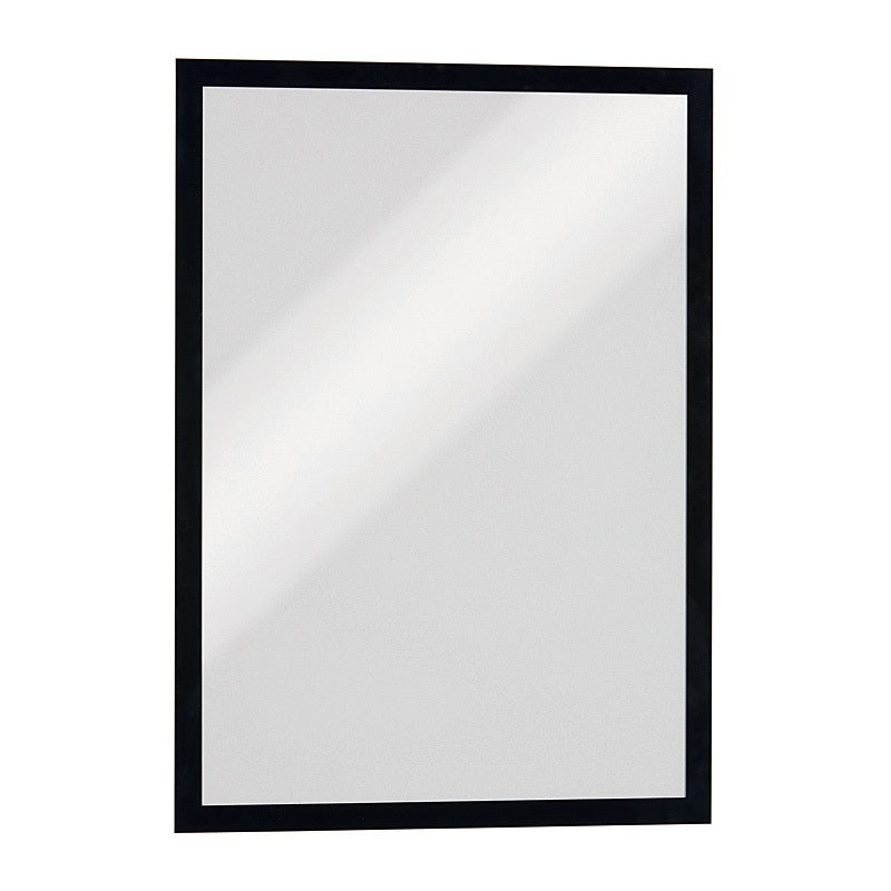 Durable DURAFRAME Self-Adhesive Sign Holder A3 Pack of 2 - Black