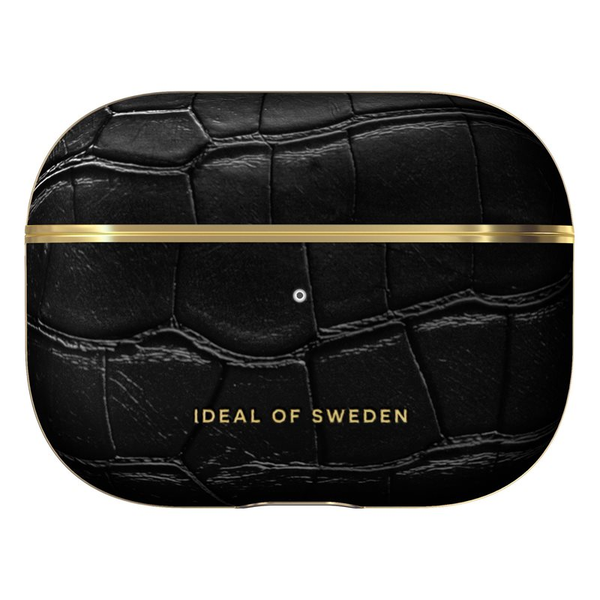Ideal of Sweden Atelier Case For Airpods 1/2 Gen - Jet Black Croco