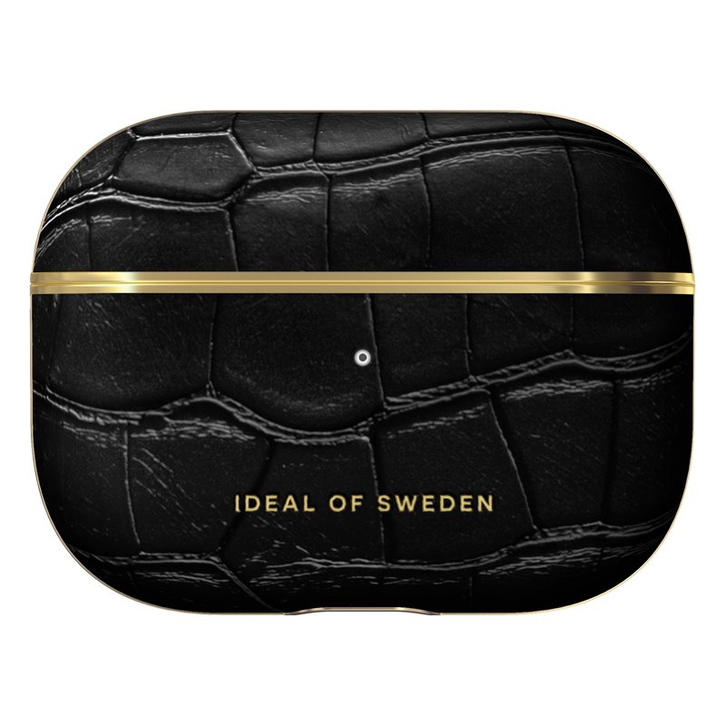 Ideal of Sweden Atelier Case For Airpods 1/2 Gen - Jet Black Croco