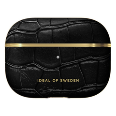 Ideal of Sweden Atelier Case For Airpods 1/2 Gen - Jet Black Croco