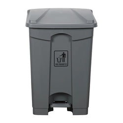 Cleanlink Rubbish Bin With Pedal Lid 45L - Grey