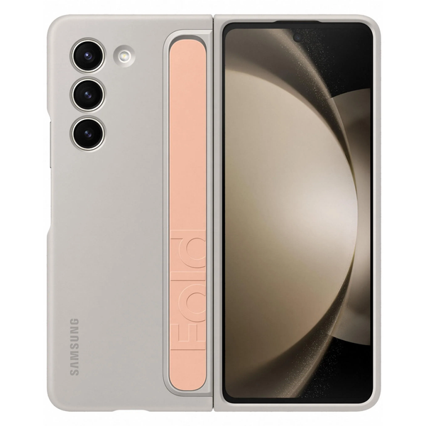 Samsung Standing Case with Strap for Galaxy Z Fold5 - Sand