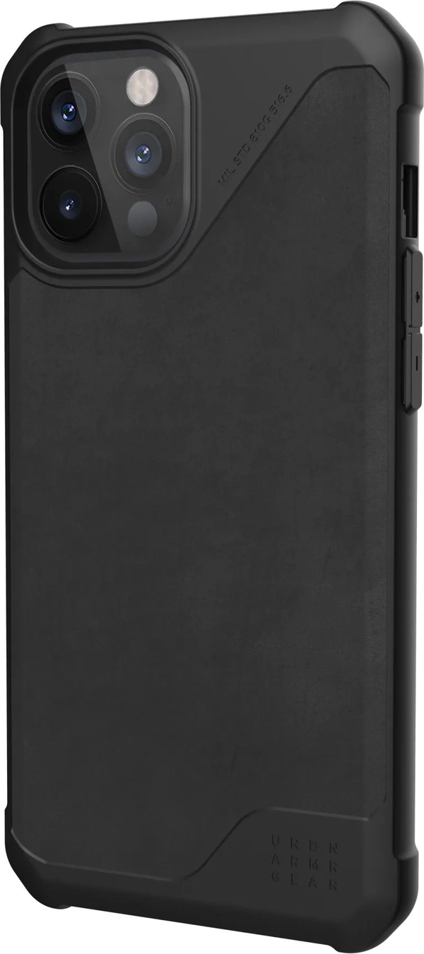 UAG Metropolis LT Case For Apple iPhone 12Pro Max - LTHR ARMR Black