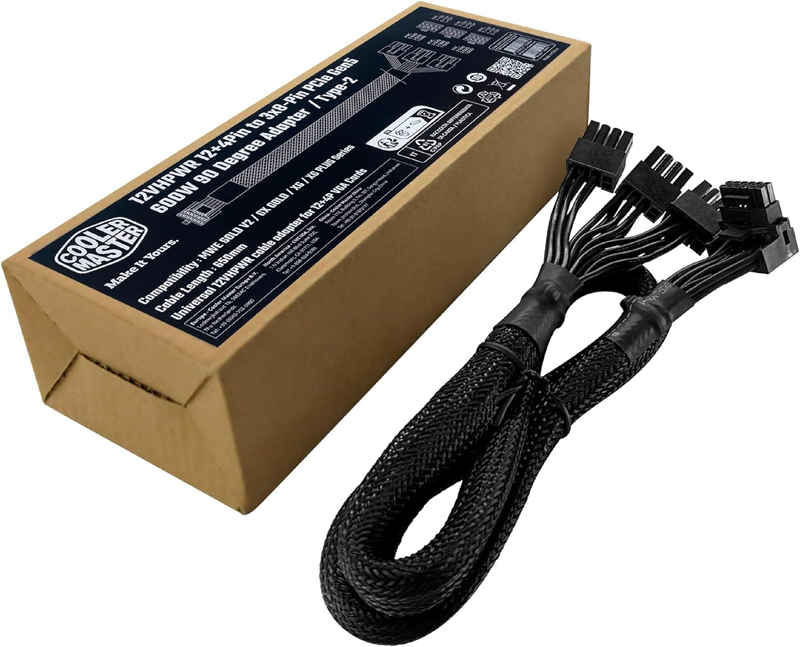 Cooler Master 12VHPWR 90 Degree Type 2 Adapter Cable - Black