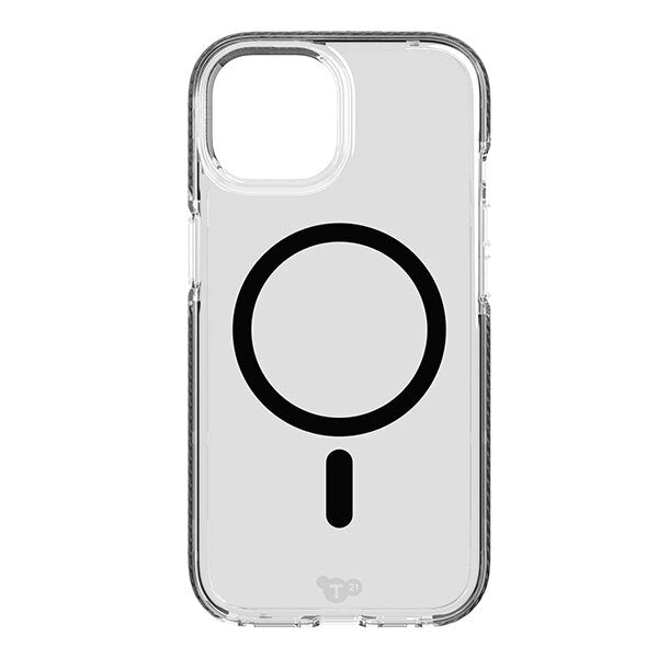 Tech21 Evo Crystal MagSafe Case For iPhone 15 - Graphite Black