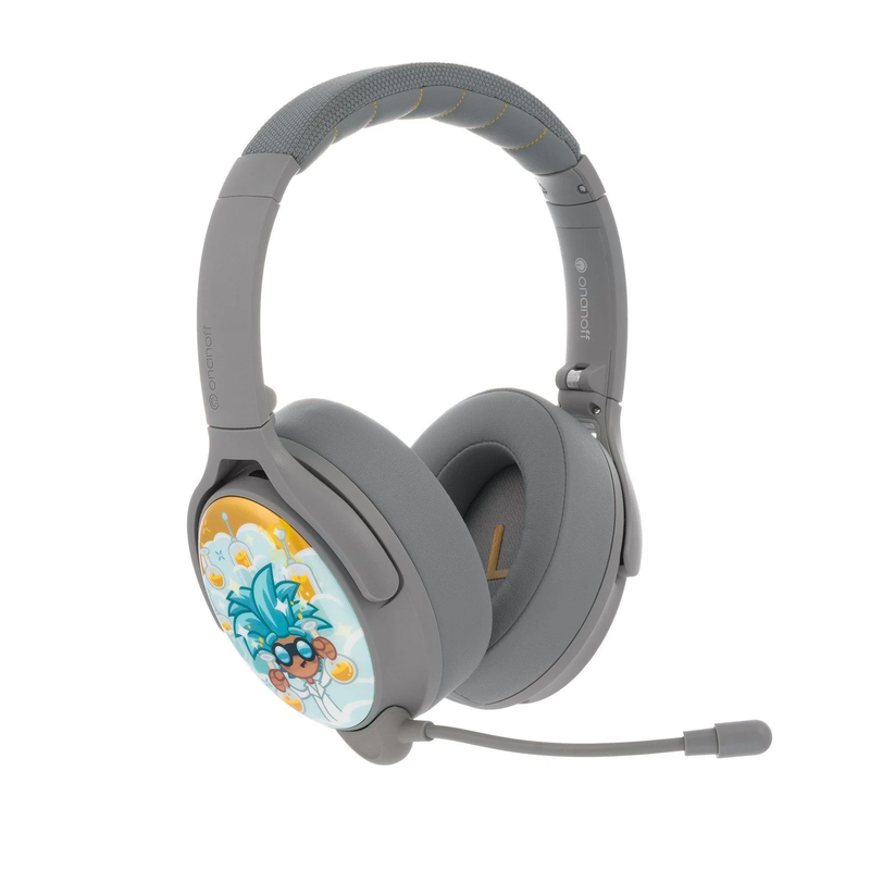 BuddyPhones Cosmos Plus ANC Wireless Headphone - Grey Matt