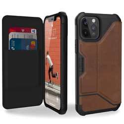 UAG Metropolis Case For iPhone 12/12 Pro - LTHR ARMR Brown