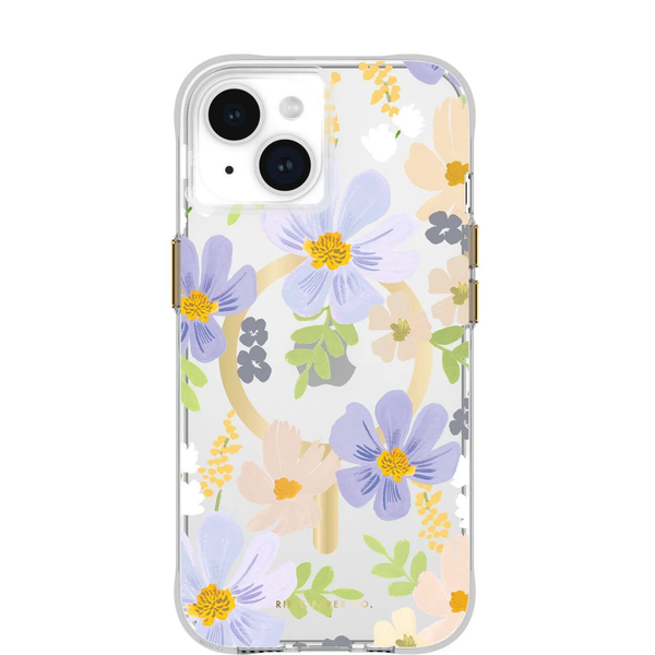 Case-Mate Rifle Paper MagSafe Case For iPhone 15 - Pastel Marguerite