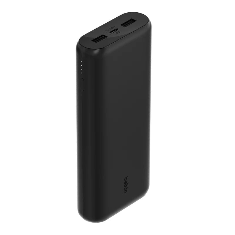 Belkin BoostCharge 3-Port Power Bank 20K mAh w/ PD 20W - Black