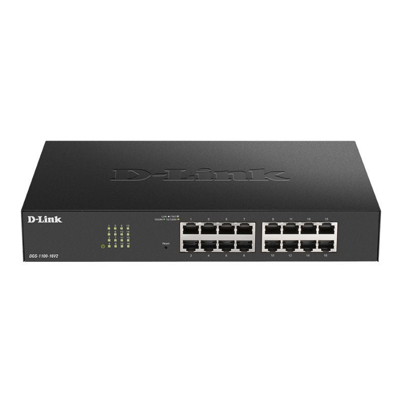 D-Link 16-Port Gigabit Smart Managed Switch - Black