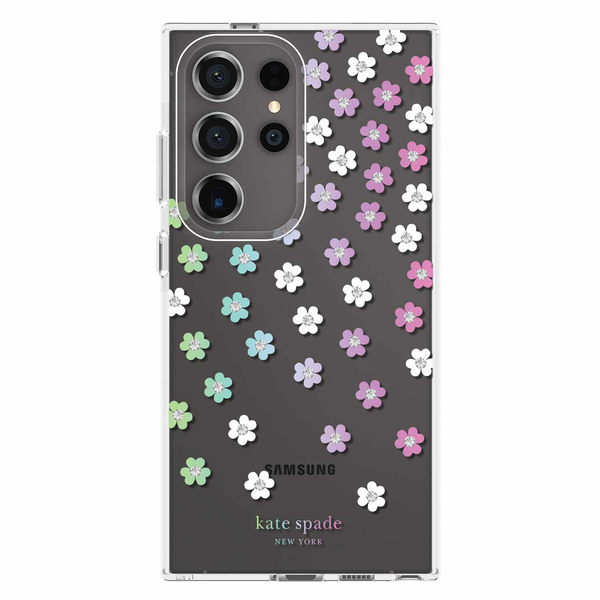 KSNY Scattered Flowers Case For Samsung Galaxy S24 Ultra - Clear