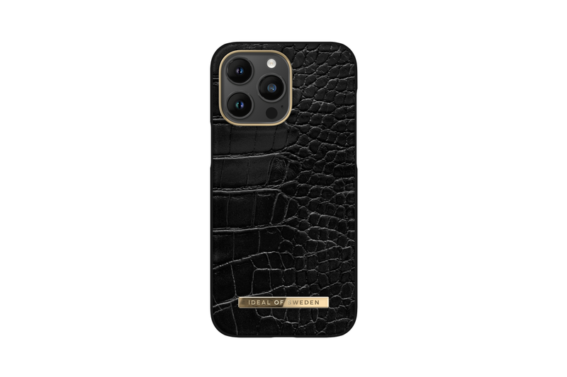 Ideal of Sweden Atelier Case For Apple iPhone 14 Pro - Neo Noir Croco