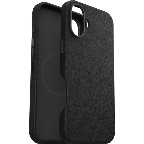 OtterBox Symmetry Cactus Leather Case Phone 16 Plus - Noir Ash