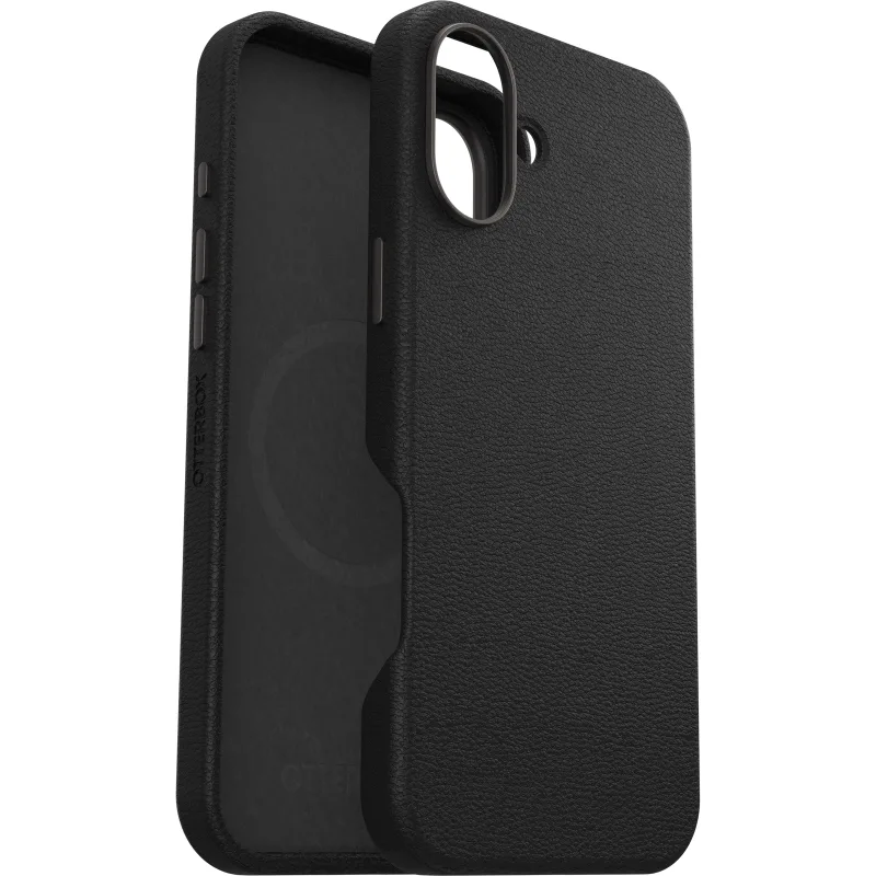 OtterBox Symmetry Cactus Leather Case Phone 16 Plus - Noir Ash