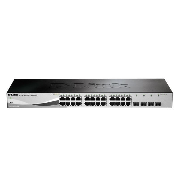 D-Link 28-Port Gigabit Smart Managed Switch - Black
