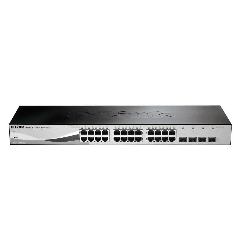D-Link 28-Port Gigabit Smart Managed Switch - Black