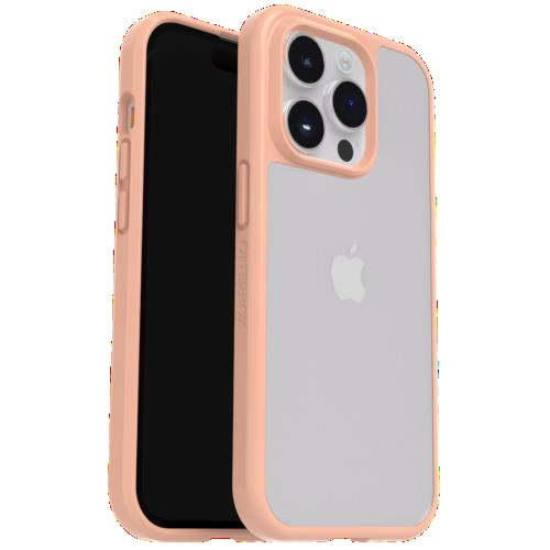 OtterBox React Case For iPhone 15 Pro Max - Clear/Peach