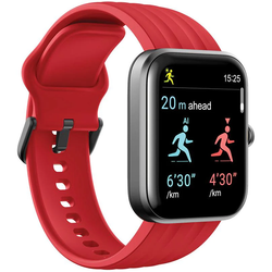 Ryze Evo Smart Watch - Dark Grey with Red Strap