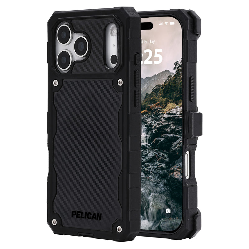 Pelican Shield MagSafe Case w/ Holster For iPhone 17 Pro Max - Carbon
