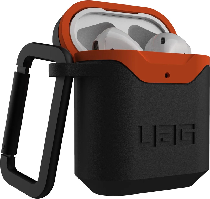 UAG Standard Issue Case For Airpods(1 Gen , 2 Gen) - Black / Orange