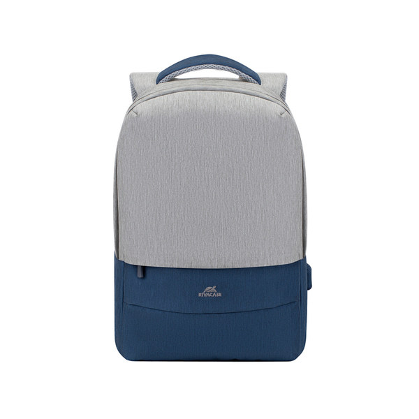 Rivacase 7562 Prater 15.6" Anti-Theft Backpack - Grey/Dark Blue