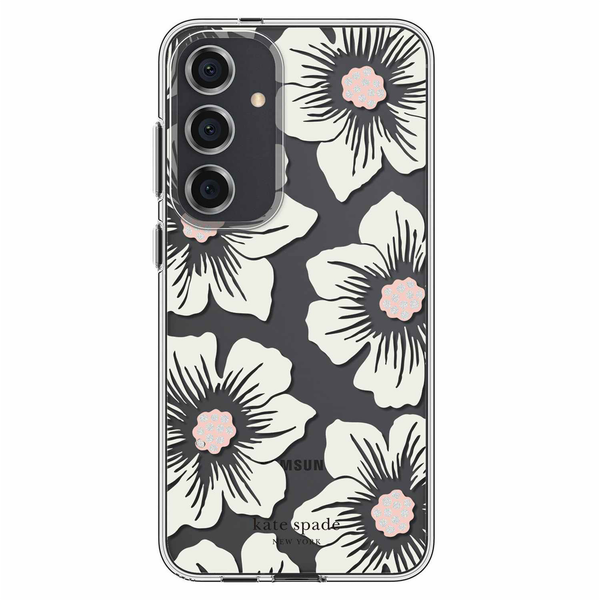 KSNY Hollyhock Floral Case For Samsung Galaxy S24+ - Clear