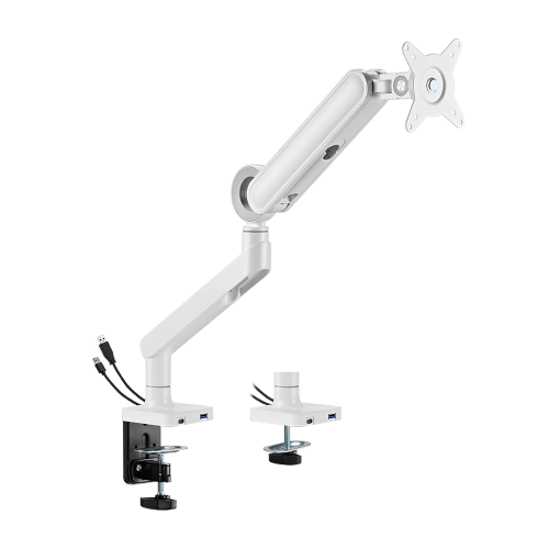 Brateck Designer Premium Single Monitor Arm with USB-A/USB-C Ports