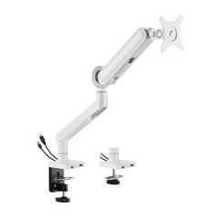 Brateck Designer Premium Single Monitor Arm with USB-A/USB-C Ports