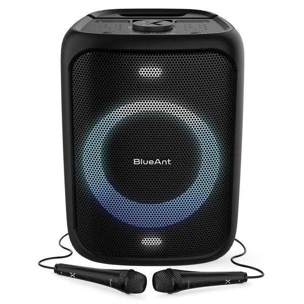 BlueAnt X5 Portable 60W Party Bluetooth Karaoke Speaker - Black