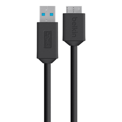 Belkin SuperSpeed USB-A 3.0 to Micro-B Cable - Black