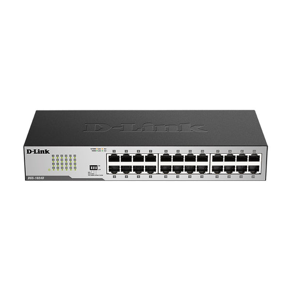 D-Link 24-Port Gigabit Unmanaged Switch - Black (Metal Housing)