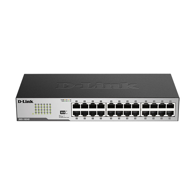 D-Link 24-Port Gigabit Unmanaged Switch - Black (Metal Housing)