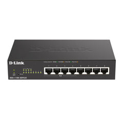 D-Link 8-Port Gigabit Smart Managed PoE Switch w/4 PoE Ports - Black