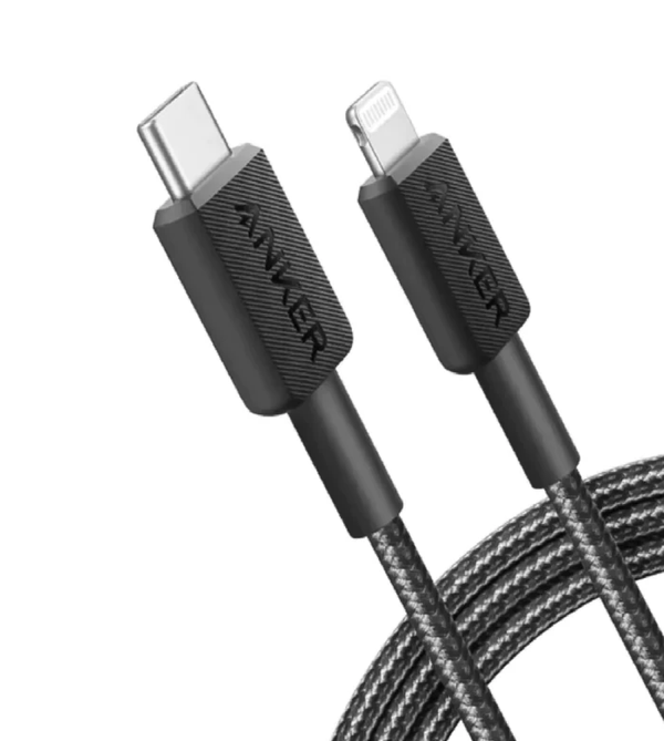 Anker 322 USB-C to Lightning Cable 1m Braided - Black