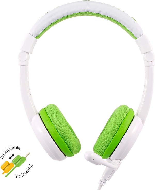 BuddyPhones School+ BOOM MIC Headphone - Green