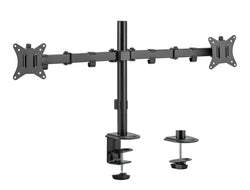 Brateck Dual-Monitor Mount Fits 17"-32" Screens - Black