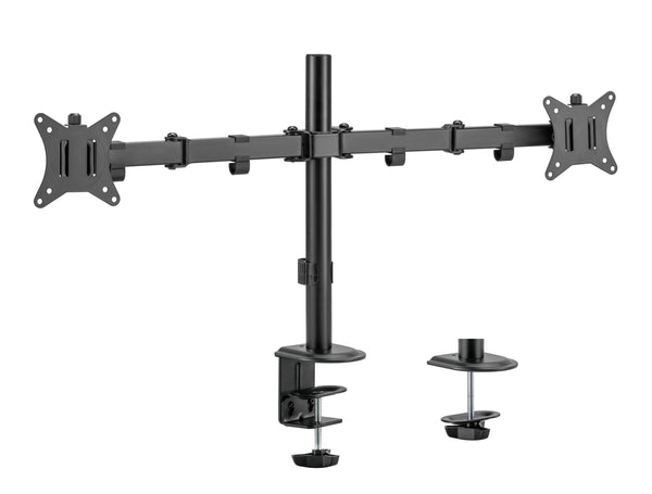 Brateck Dual-Monitor Mount Fits 17"-32" Screens - Black